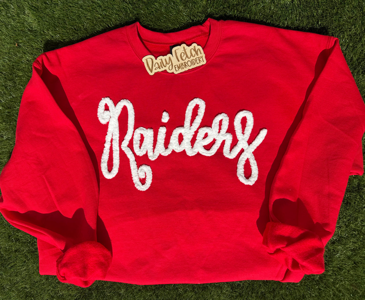 Raiders Embroidered Yarn Sweatshirt