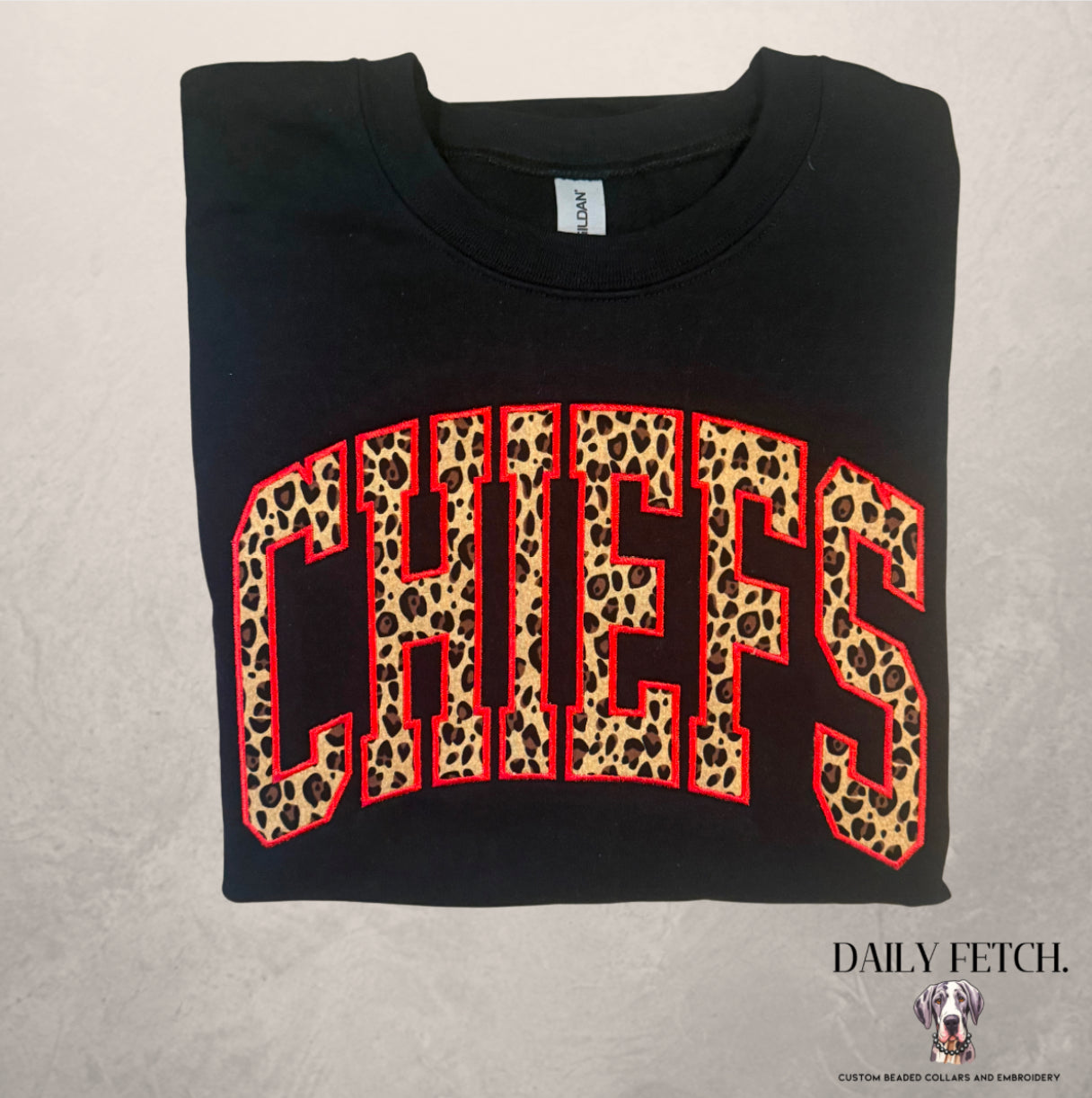 Cheetah Chiefs Embroidered Crew