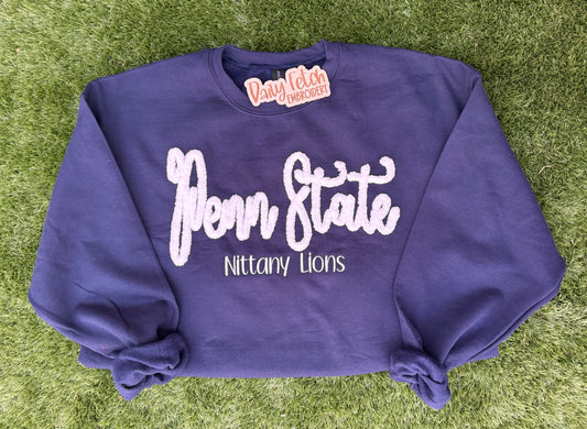 Penn State Embroidered Yarn Sweatshirt