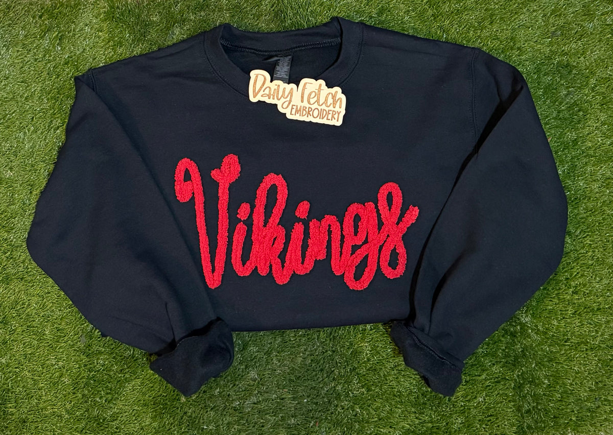 Vikings Yarn Embroidered Sweatshirt