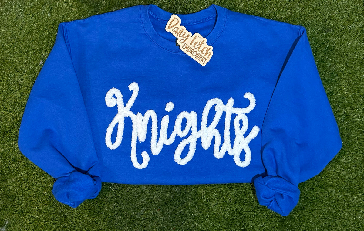 Knights Yarn Embroidered Sweatshirt