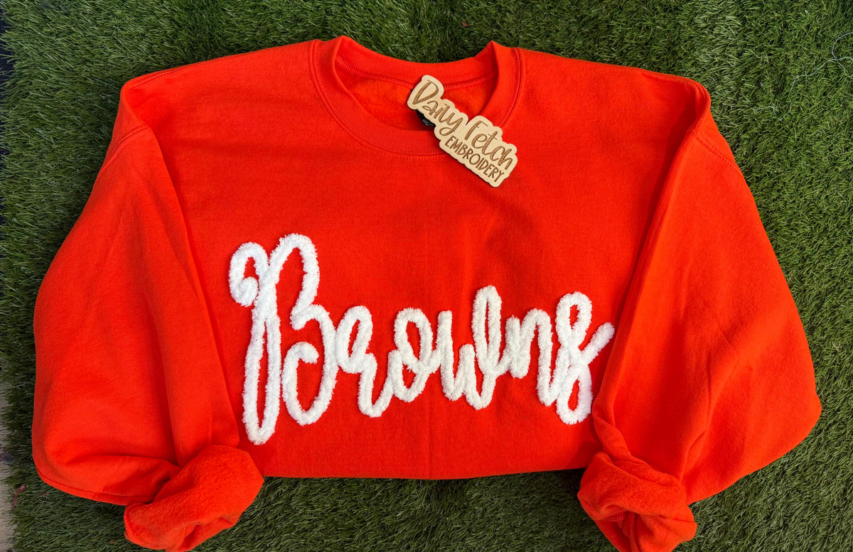Browns Yarn Embroidered Sweatshirt
