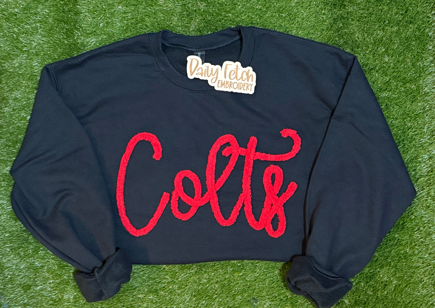 Colts Yarn Embroidered Sweatshirt