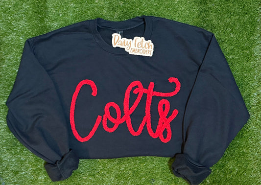 Colts Yarn Embroidered Sweatshirt