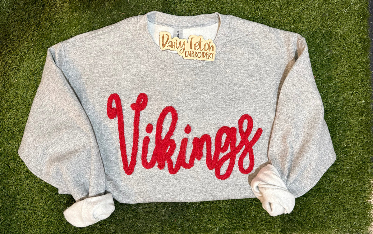Vikings Yarn Embroidered Sweatshirt