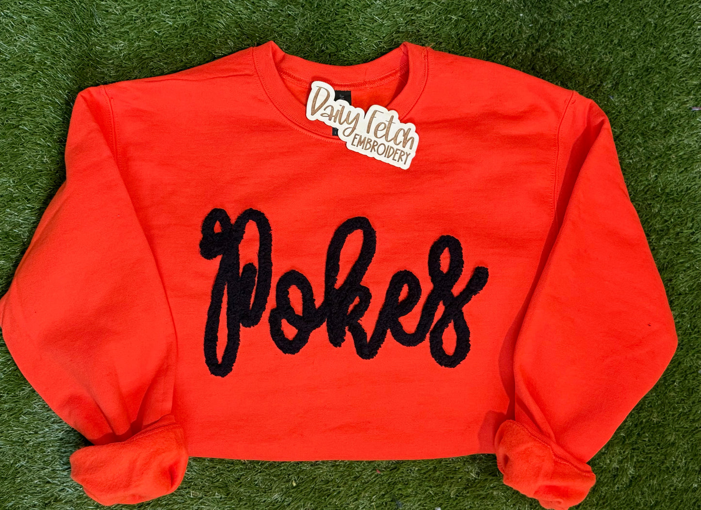Pokes Yarn Embroidered Sweatshirt