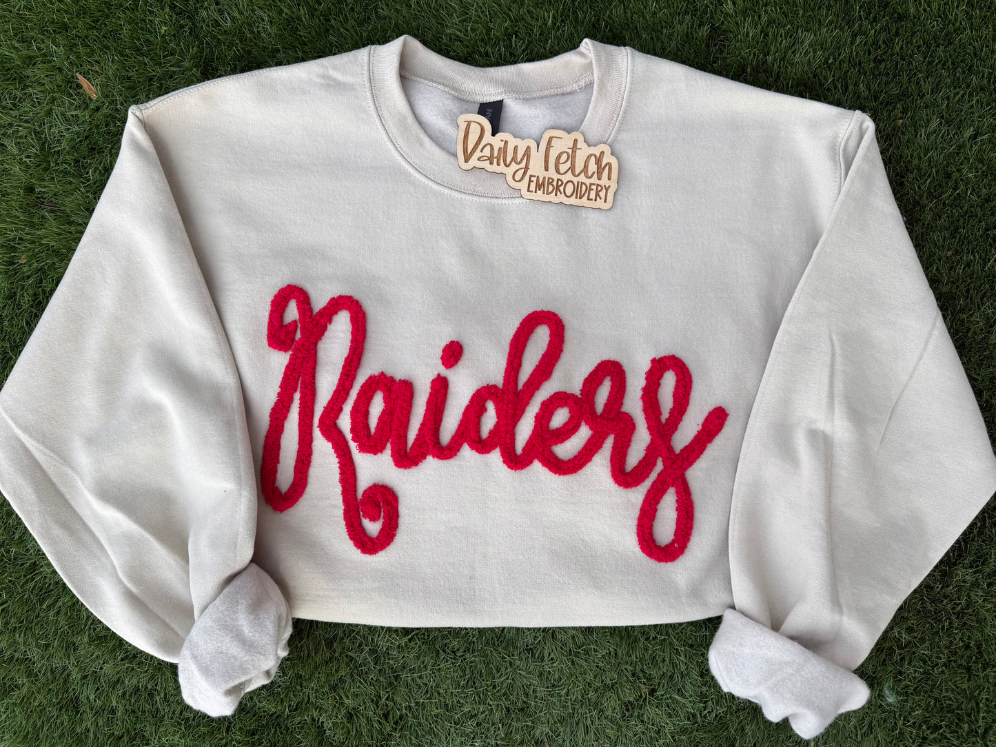 Raiders Embroidered Yarn Sweatshirt