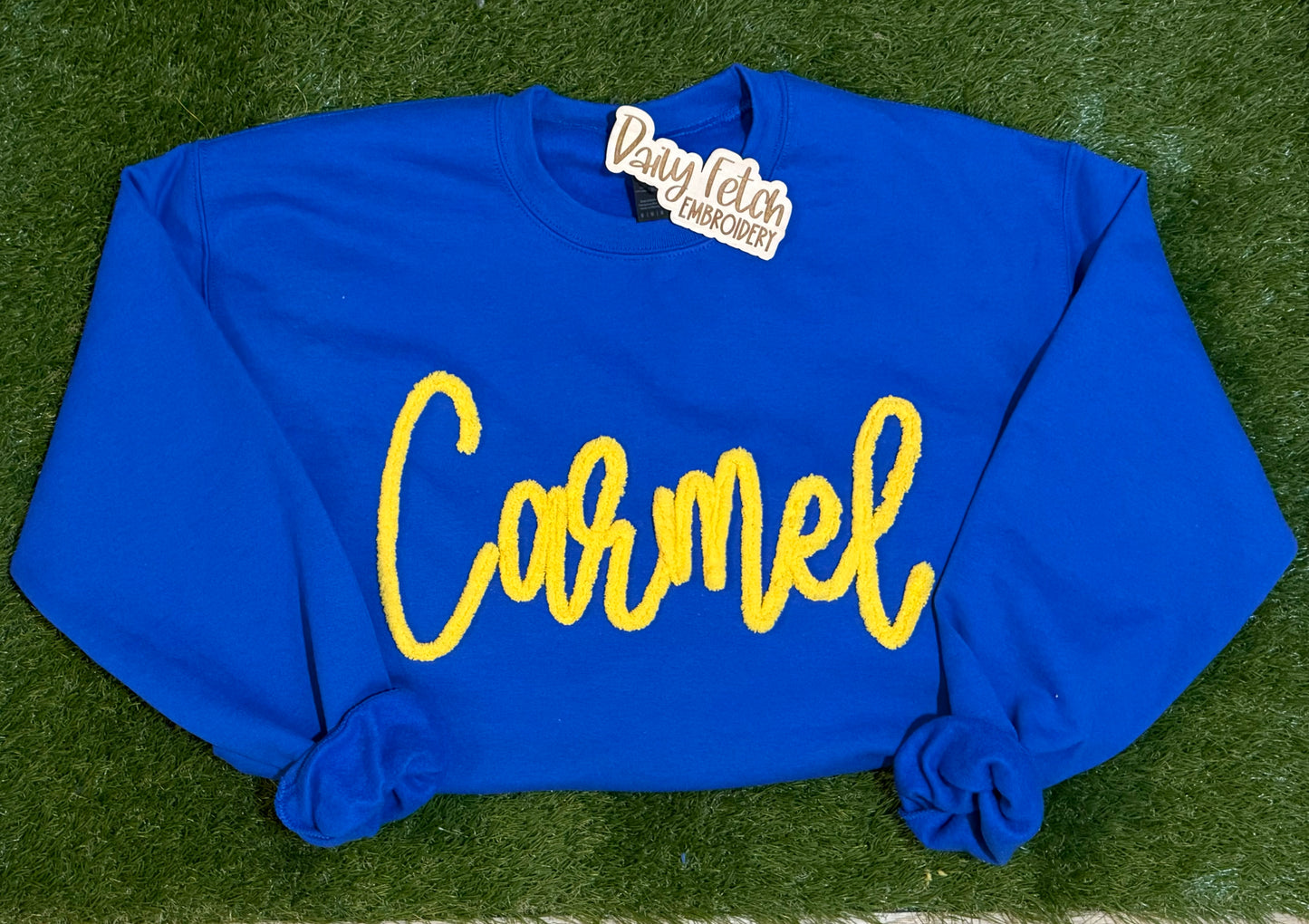 Carmel Yarn Embroidered Sweatshirt