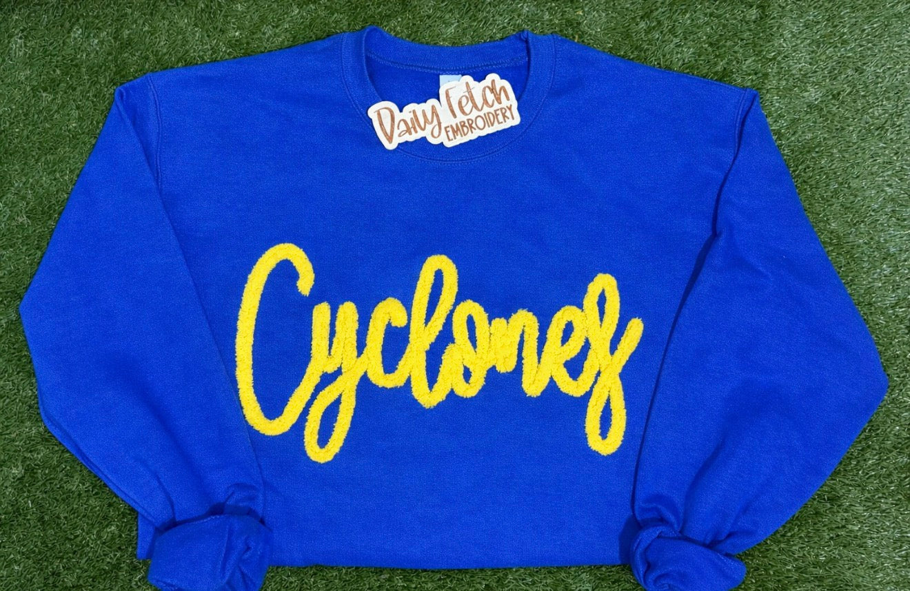 Cyclones Yarn Embroidered Sweatshirt