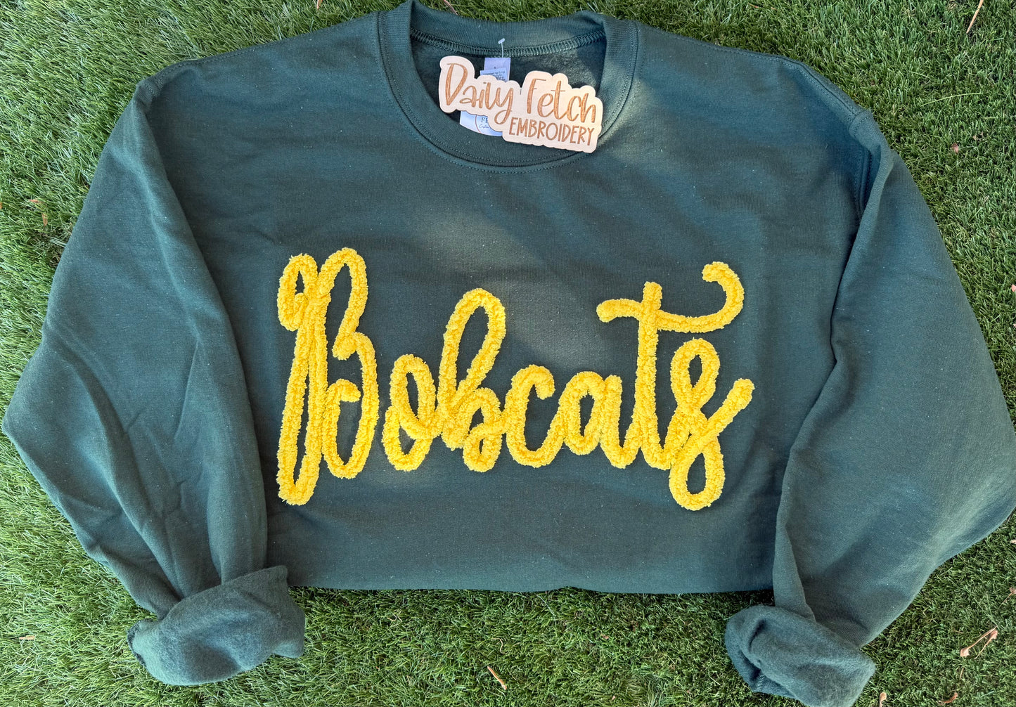 Bobcats Yarn Embroidered Sweatshirt