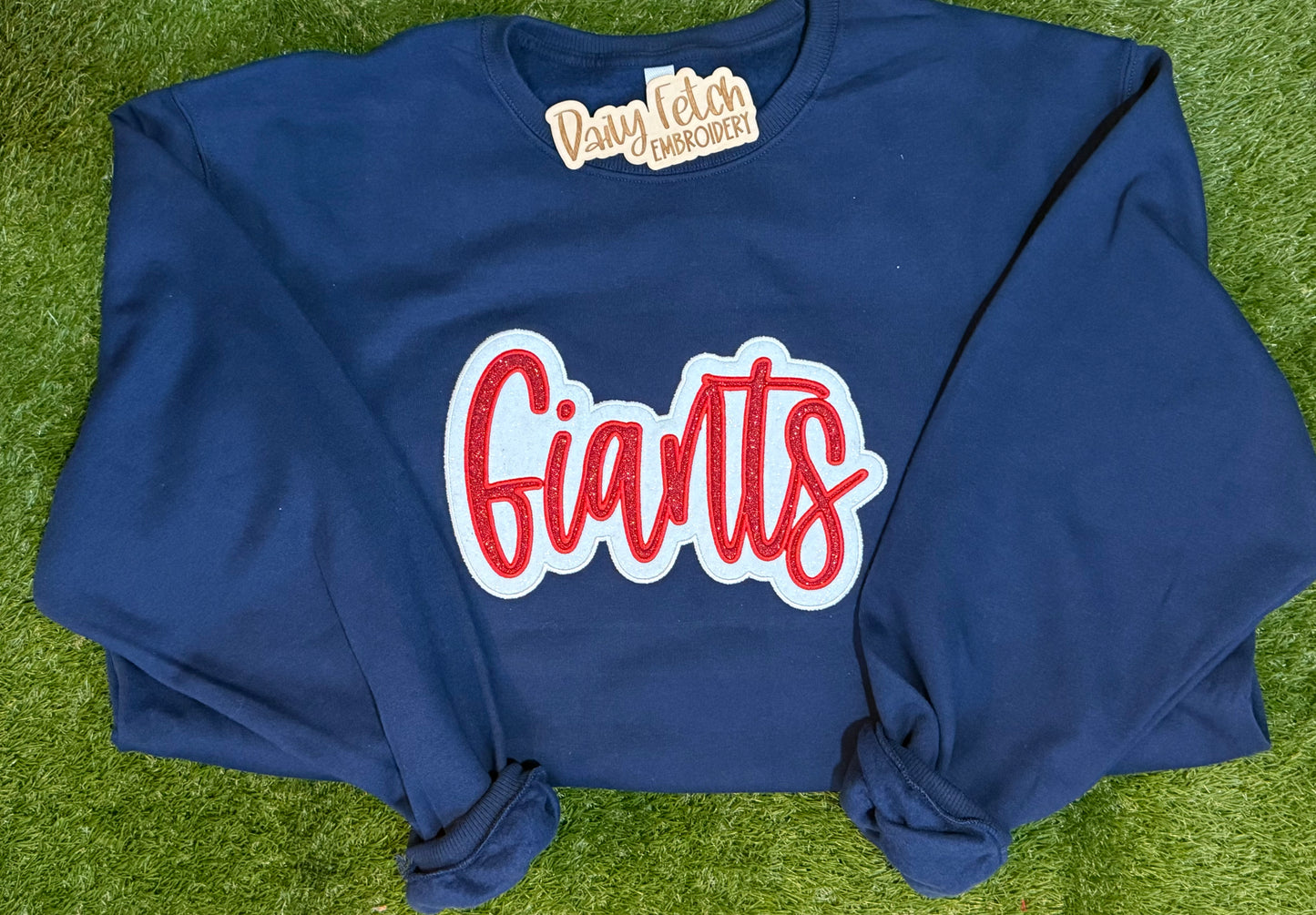 Giants Vinyl Embroidered Sweatshirt