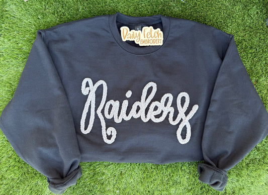 Raiders Embroidered Yarn Sweatshirt