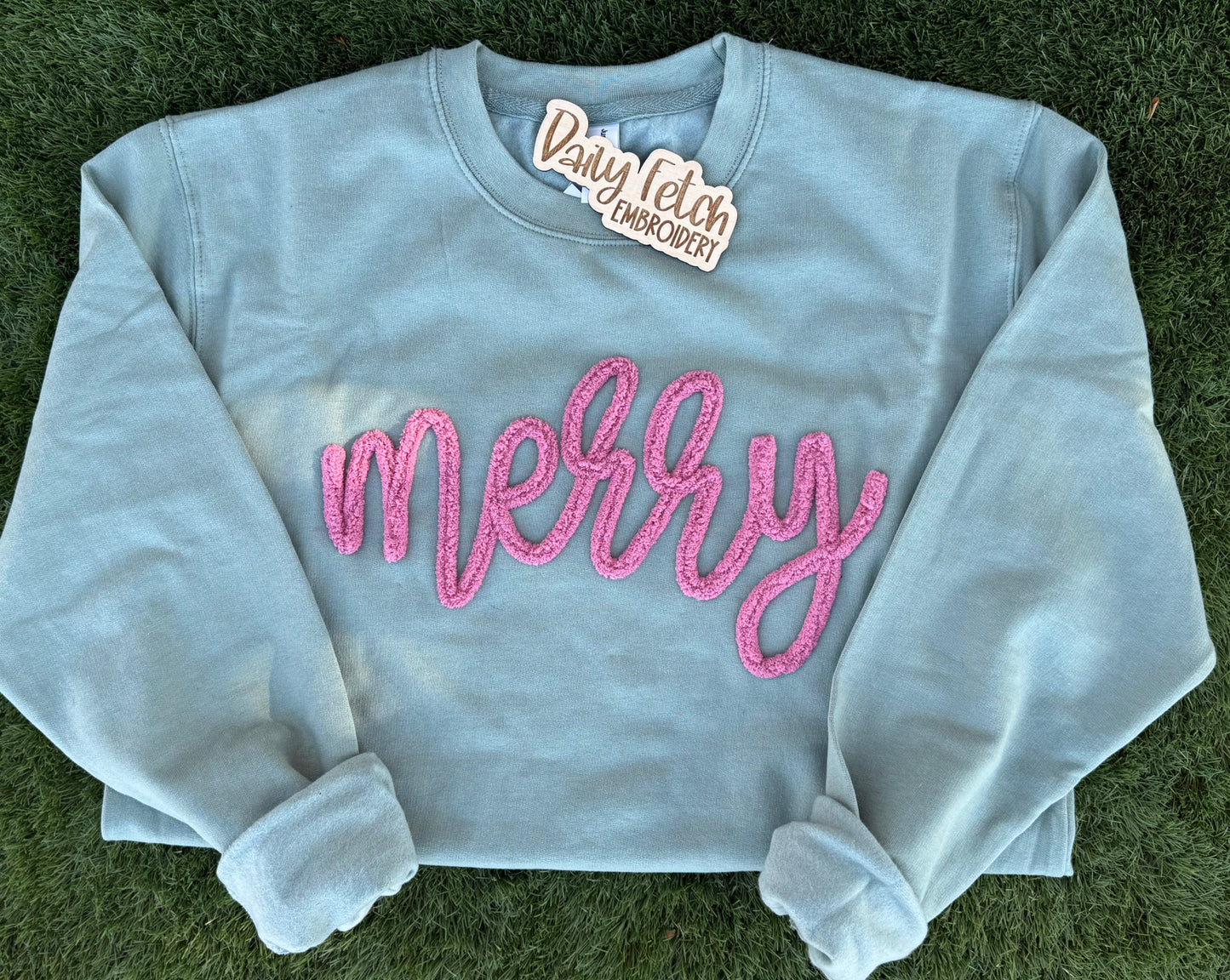 Merry Yarn Embroidered Sweatshirt