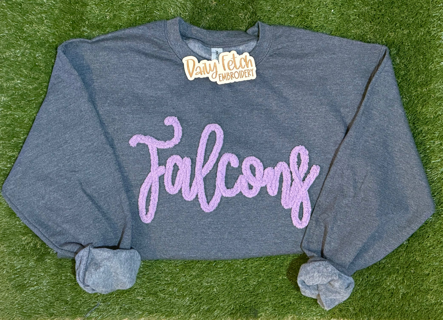 Falcons Embroidered Yarn Sweatshirt