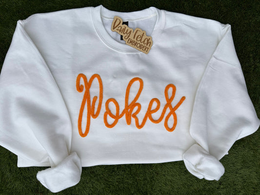 Pokes Yarn Embroidered Sweatshirt