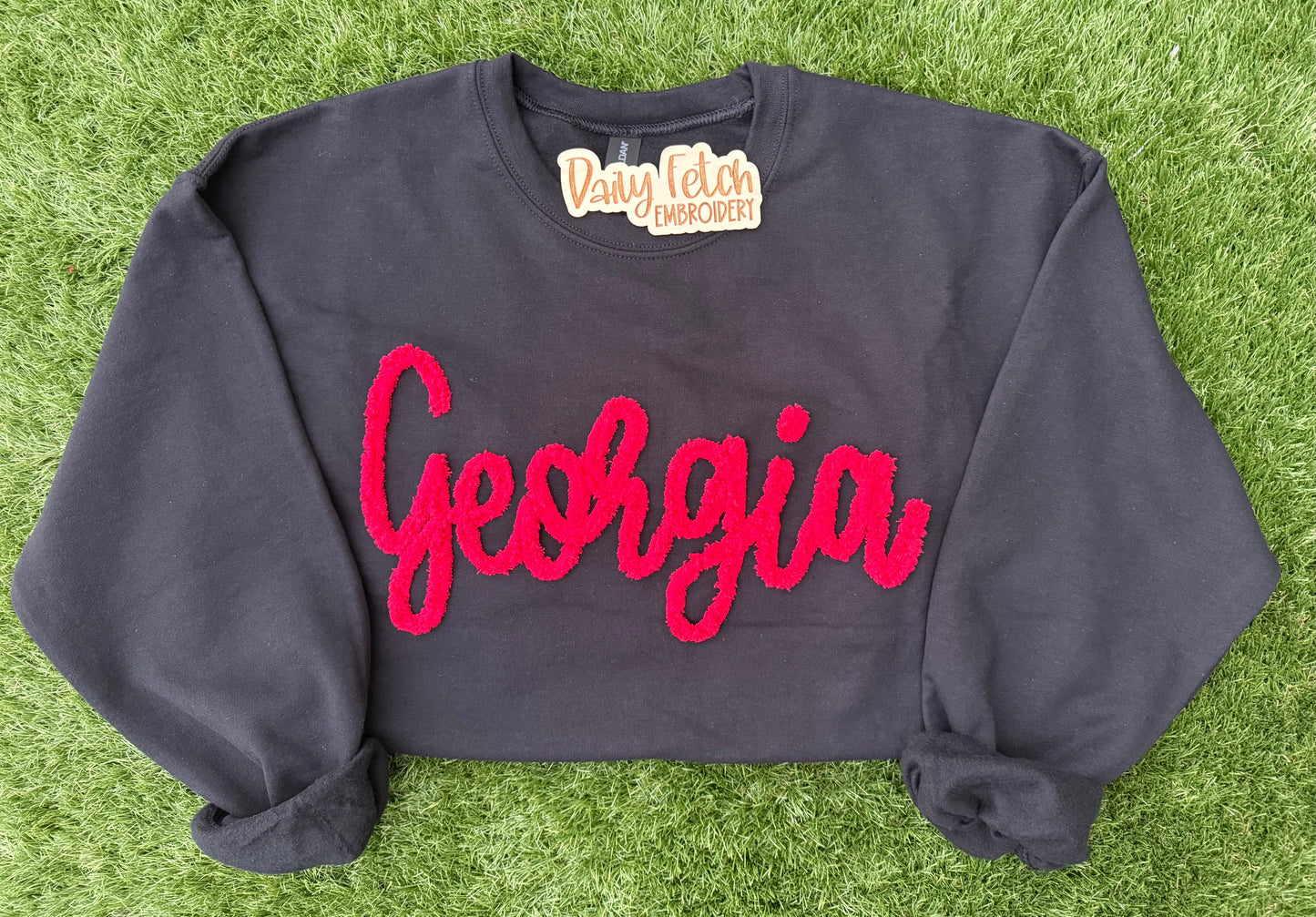 Georgia Yarn Embroidered Sweatshirt