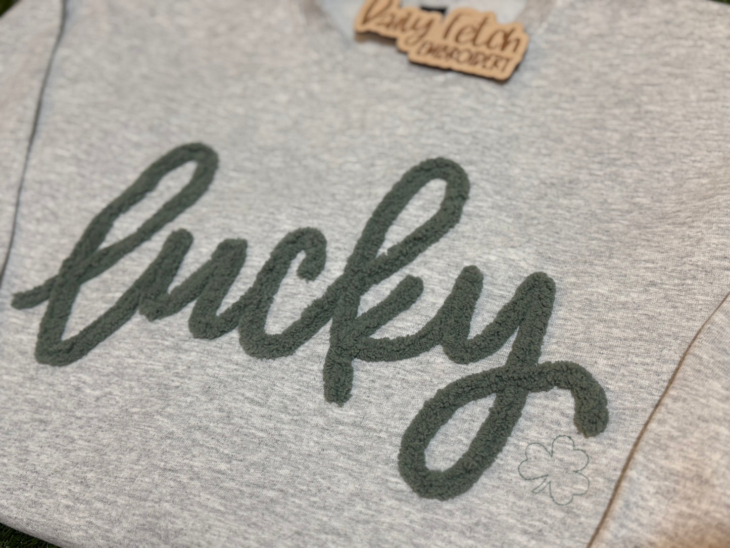 Lucky Embroidered Crew