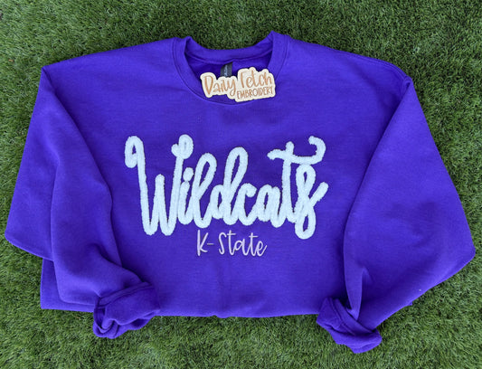 K-State Wildcats Embroidered Sweatshirt