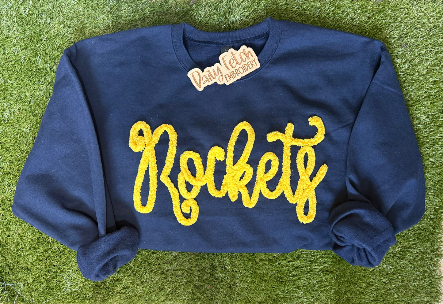 Rockets Embroidered Yarn Sweatshirt