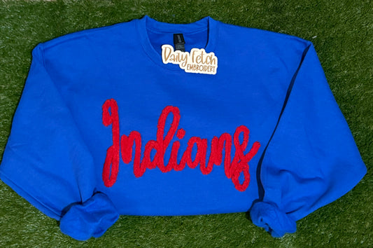 Indians Yarn Embroidered Sweatshirt