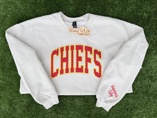 Chiefs Vinyl Embroidered Sweatshirt