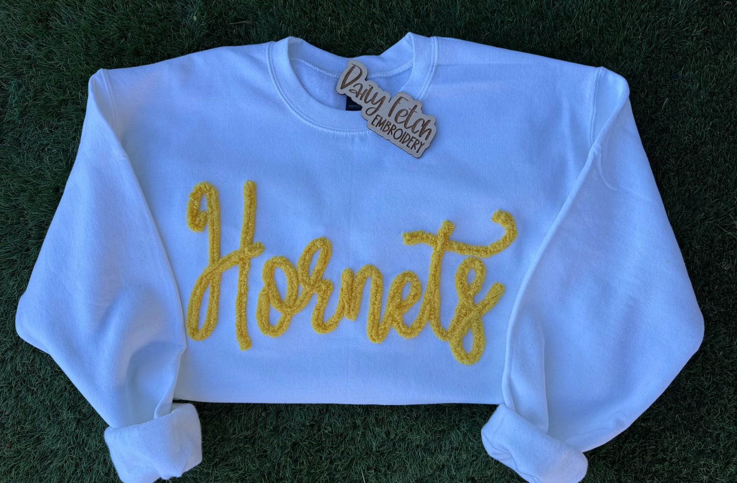Hornets Yarn Embroidered Sweatshirt