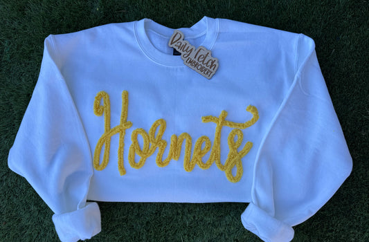 Hornets Yarn Embroidered Sweatshirt