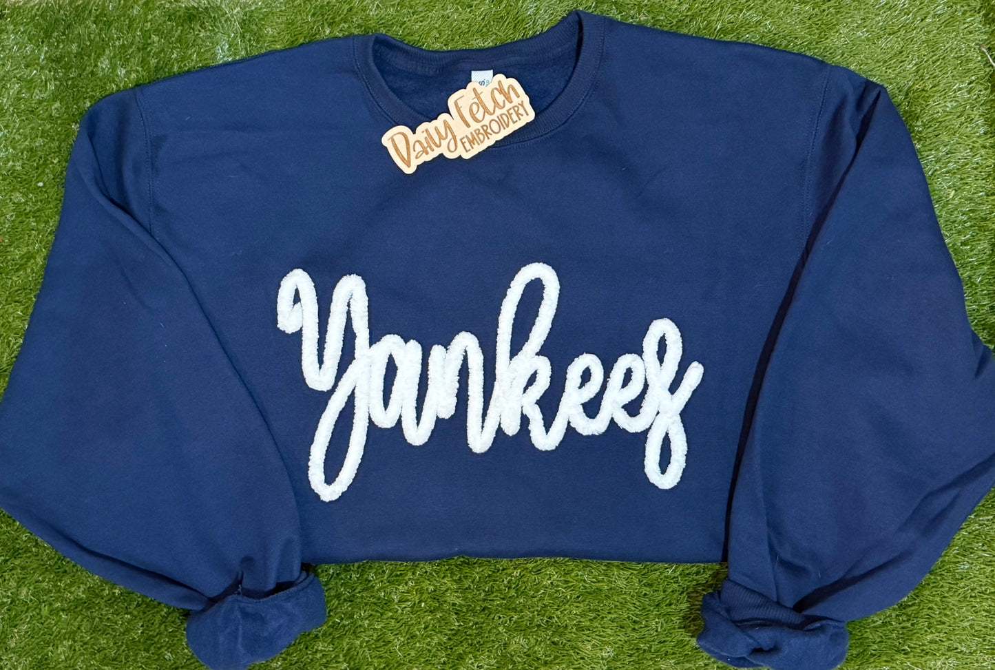 NY Yarn Embroidered Sweatshirt