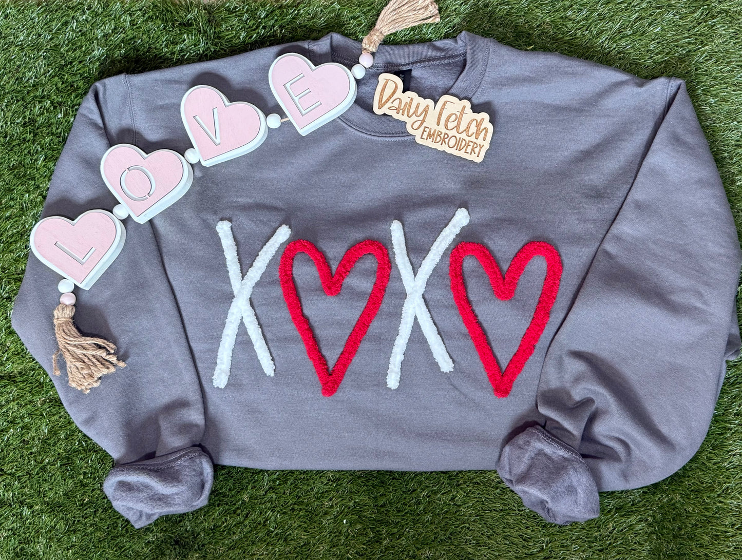 X❤️X❤️ Yarn Embroidered Sweatshirt