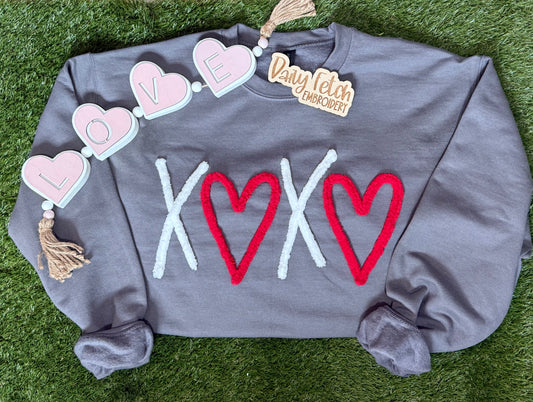 X❤️X❤️ Yarn Embroidered Sweatshirt