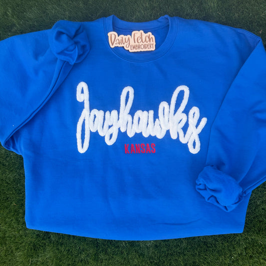 Jayhawks Embroidered Sweatshirt